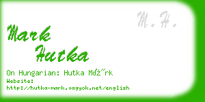 mark hutka business card